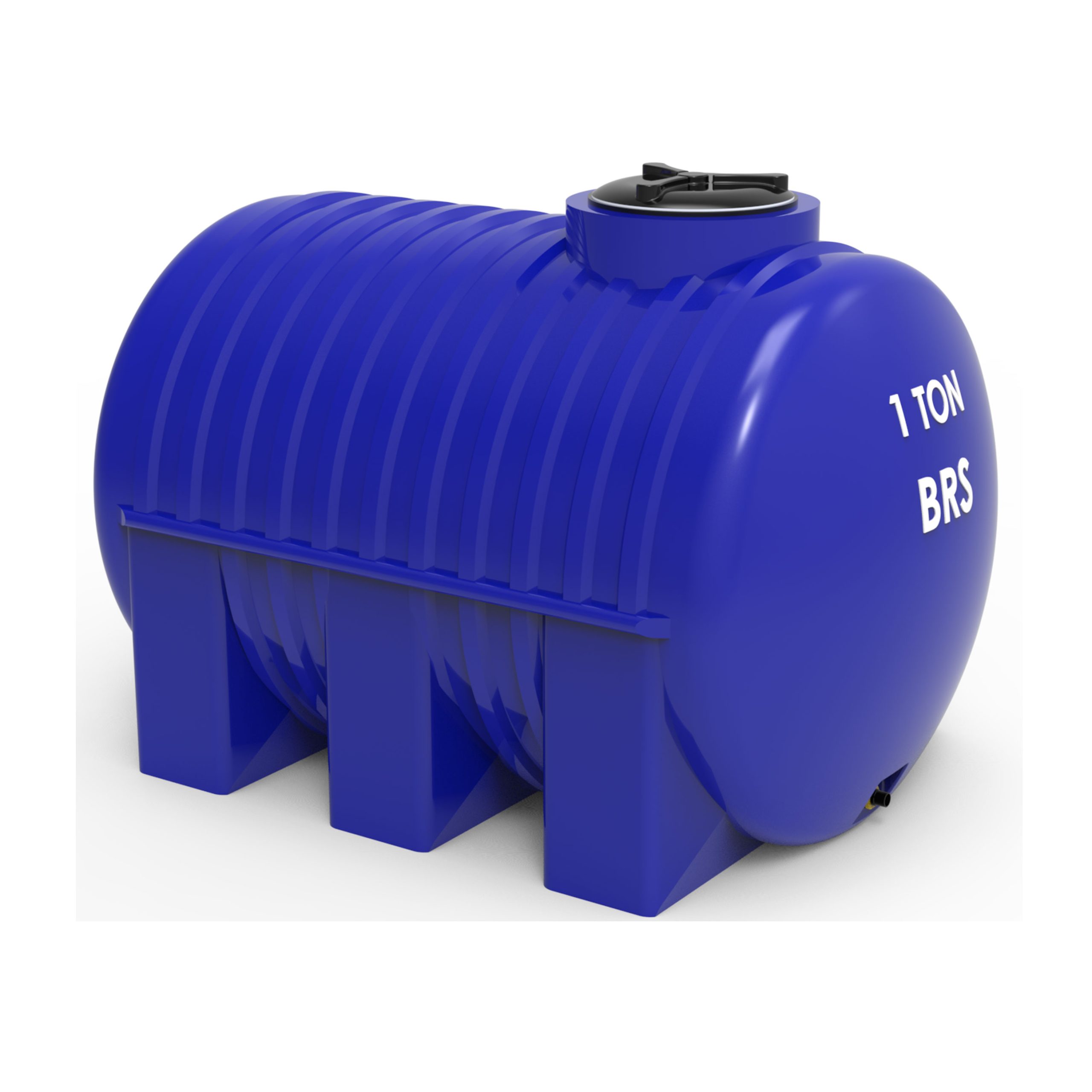 1 Tons Blue Horizontal Plastic Water Tank - Plastic Water Tanks